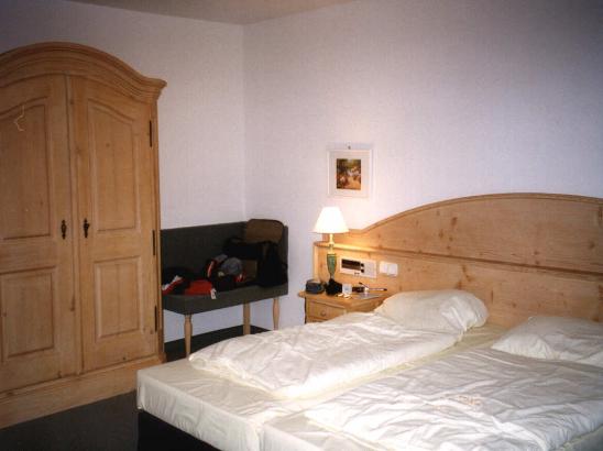 Typical hotel room in places we stayed.